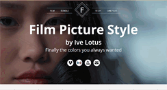 Desktop Screenshot of filmpicturestyle.com